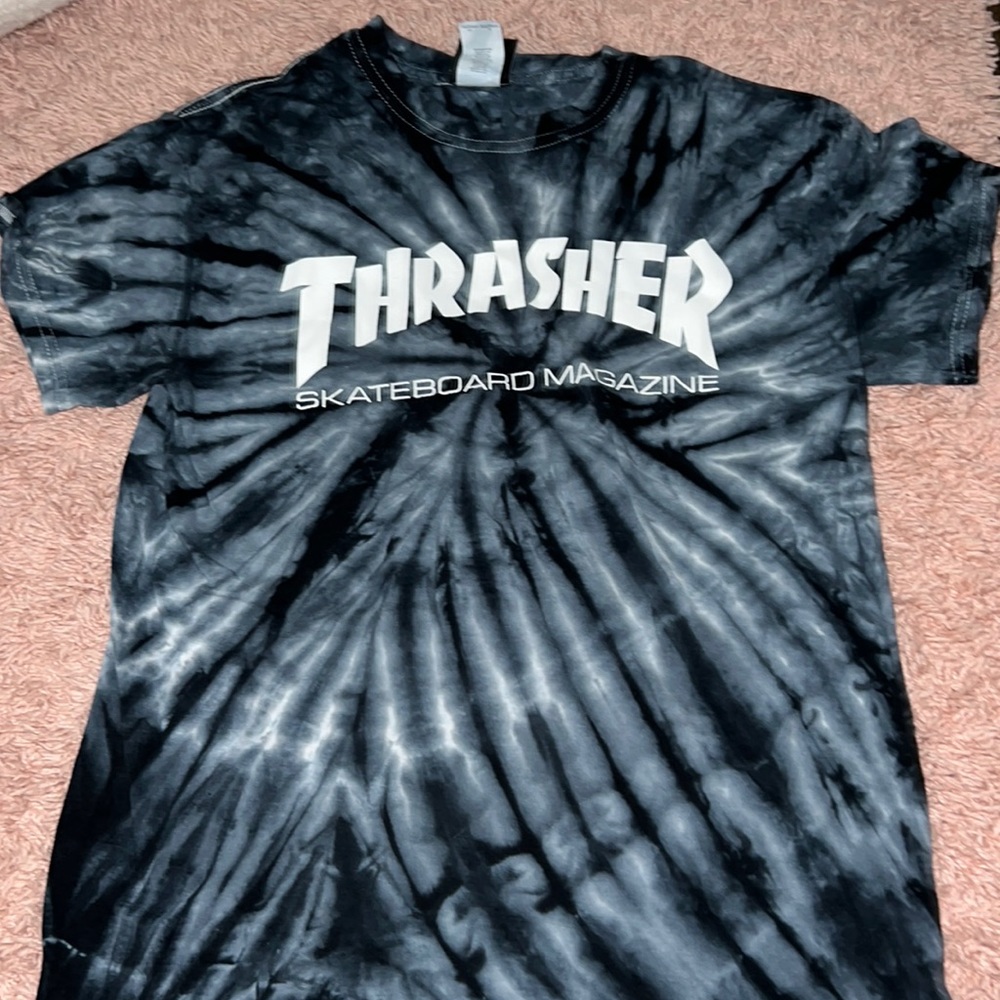 tie-dye thrasher shirt